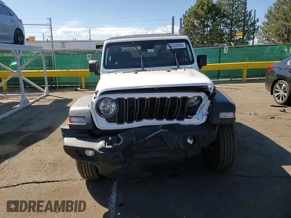 2024 Jeep Wrangler Sport S with VIN 1C4PJXAG1RW349260, listed as a Copart auction lot 60270065 with 5,575 mi miles and Salvage title. Bid and sale history available at DreamBid. Image 10.