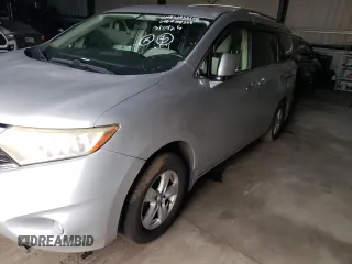2014 Nissan Quest SV with VIN JN8AE2KP3E9108308, listed as a Copart auction lot 46953105 with 100,542 mi miles and Clean Title. Bid and sale history available at carsss.com. Image 1.