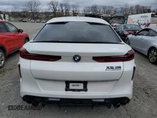 2022 BMW X6 M with VIN 5YMCY0C09N9J70336, listed as a Copart auction lot 52682365 with 0 mi miles and Salvage Title. Bid and sale history available at carsss.com. Image 6.