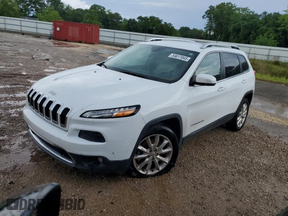 2016 Jeep Cherokee Limited with VIN 1C4PJLDB0GW157950, listed as a Copart auction lot 54617045 with 115,722 mi miles and Salvage title. Bid and sale history available at DreamBid. Image 1.