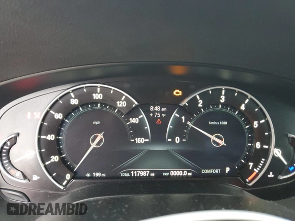 2017 BMW 5 Series 530i with VIN WBAJA5C37HG894776, listed as a Copart auction lot 54784035 with 117,987 mi miles and Salvage Title. Bid and sale history available at carsss.com. Image 9.