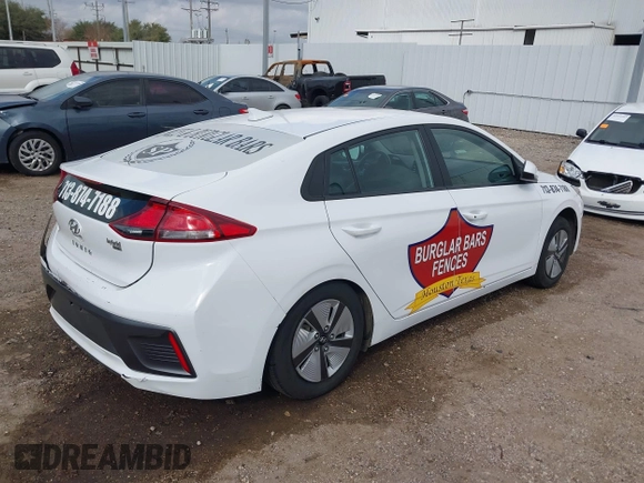 2022 Hyundai Ioniq Blue with VIN KMHC65LC4NU279625, listed as a IAAI auction lot 41518795 with 75,232 mi miles and . Bid and sale history available at DreamBid. Image 4.