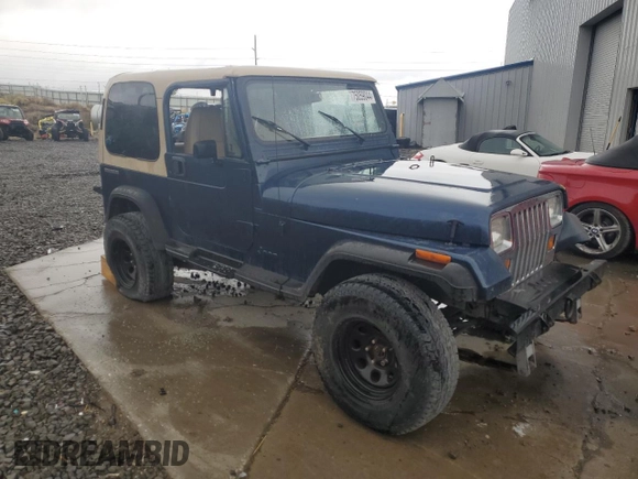 1991 Jeep Wrangler with VIN 2J4FY29S3MJ108717, listed as a Copart auction lot 75059044 with 202,413 mi miles and Salvage Title. Bid and sale history available at carsss.com. Image 4.