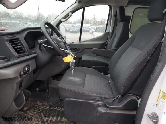 2021 Ford Transit Cargo Van with VIN 1FTBR1Y84MKA43992, listed as a Copart auction lot 54079785 with 66,124 mi miles and Salvage Title. Bid and sale history available at carsss.com. Image 7.