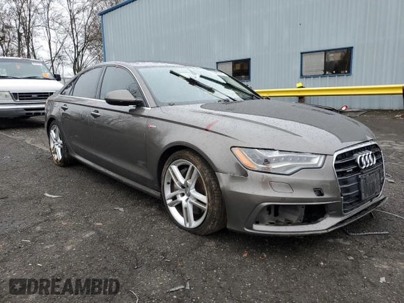 2015 Audi A6 Premium Plus with VIN WAUFGAFC4FN011105, listed as a Copart auction lot 54361885 with 124,181 mi miles and Salvage title. Bid and sale history available at DreamBid. Image 4.