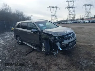 2014 Kia Sorento SX Limited with VIN 5XYKWDA71EG510837, listed as a IAAI auction lot 41311819 with 119,344 mi miles. Bid and sale history available at carsss.com. Image 1.