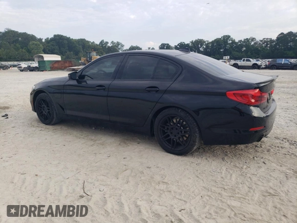 2020 BMW 5 Series 530e with VIN WBAJA9C07LCD65408, listed as a Copart auction lot 55806404 with 17,480 mi miles and Salvage Title. Bid and sale history available at DreamBid. Image 2.