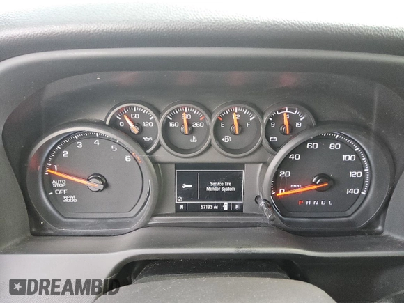 2023 Chevrolet Silverado 1500 Work Truck with VIN 3GCNAAEK3PG353504, listed as a Copart auction lot 52915425 with 57,193 mi miles and Clean Title. Bid and sale history available at DreamBid. Image 9.