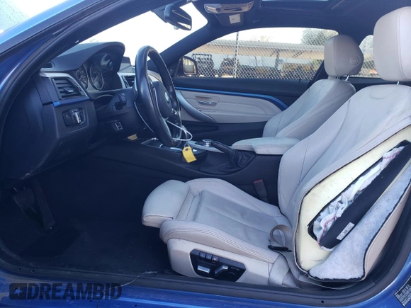2016 BMW 4 Series 435i with VIN WBA3R1C58GK530177, listed as a Copart auction lot 82661314 with 114,616 mi miles and Salvage title. Bid and sale history available at DreamBid. Image 7.
