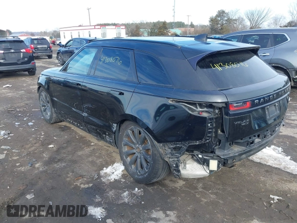 2018 Land Rover Range Rover Velar R-Dynamic SE with VIN SALYL2RVXJA769386, listed as a IAAI auction lot 41308076 with Not Provided miles and . Bid and sale history available at DreamBid. Image 3.