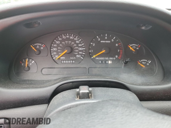 1998 Ford Mustang GT z VIN 1FAFP42XXWF229613, wystawiony jako Copart lot #63231905 z przebiegiem 65 669 mil mil oraz Szkoda całkowita • Salvage title. Historia ofert i sprzedaży dostępna na DreamBid. Obrazek 9.