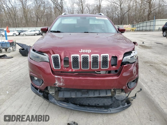 2019 Jeep Cherokee Latitude Plus with VIN 1C4PJMLX2KD422696, listed as a Copart auction lot 50888725 with 72,737 mi miles and Salvage Title. Bid and sale history available at DreamBid. Image 5.