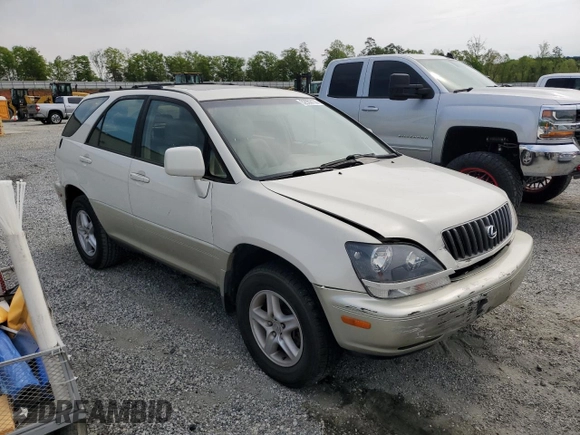 1999 Lexus RX 300 with VIN JT6HF10U7X0009824, listed as a Copart auction lot 52953135 with 180,006 mi miles and Salvage Title. Bid and sale history available at DreamBid. Image 4.
