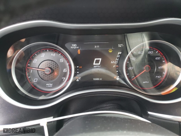2016 Dodge Charger SXT with VIN 2C3CDXHG4GH280544, listed as a Copart auction lot 49434395 with 103,484 mi miles and Salvage Title. Bid and sale history available at carsss.com. Image 9.
