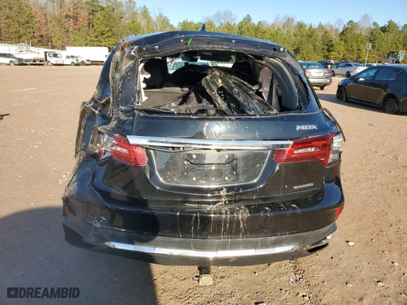 2018 Acura MDX with VIN 5J8YD4H32JL020085, listed as a Copart auction lot 85553944 with 0 mi miles and Salvage Title. Bid and sale history available at carsss.com. Image 6.