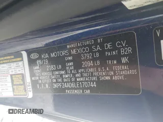 2020 Kia Forte LXS z VIN 3KPF24AD6LE170744, wystawiony jako IAAI lot #42294747 z przebiegiem 67 854 mil mil oraz . Historia ofert i sprzedaży dostępna na DreamBid. Obrazek 9.