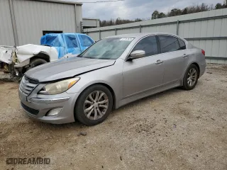 2013 Hyundai Genesis 3.8L with VIN KMHGC4DD1DU243336, listed as a Copart auction lot 47767625 with 143,038 mi miles and Salvage Title. Bid and sale history available at carsss.com. Image 1.