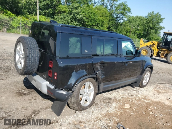 2020 Land Rover Defender HSE with VIN SALE97EU6L2018617, listed as a Copart auction lot 60670585 with 38,721 mi miles and Salvage title. Bid and sale history available at DreamBid. Image 3.