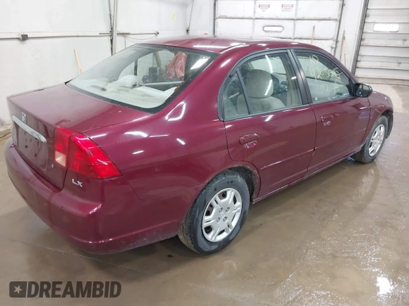 2002 Honda Civic LX with VIN 2HGES16512H513959, listed as a IAAI auction lot 42051292 with 137,656 mi miles and . Bid and sale history available at DreamBid. Image 4.