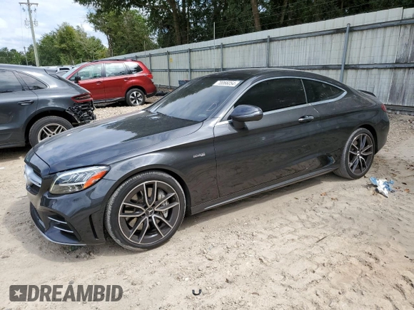 2020 Mercedes-Benz C 43 AMG z VIN WDDWJ6EBXLF973656, wystawiony jako Copart lot #70066054 z przebiegiem 52 005 mil mil oraz Szkoda całkowita • Salvage title. Historia ofert i sprzedaży dostępna na DreamBid. Obrazek 1.