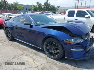 2019 Ford Mustang EcoBoost z VIN 1FA6P8TH4K5118778, wystawiony jako IAAI lot #42438965 z przebiegiem 60 633 mil mil oraz . Historia ofert i sprzedaży dostępna na DreamBid. Obrazek 1.