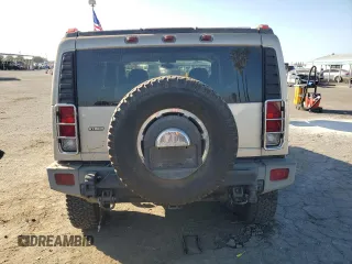 2006 Hummer H2 with VIN 5GRGN23U96H100245, listed as a Copart auction lot 85813544 with 0 mi miles and Salvage Title. Bid and sale history available at carsss.com. Image 6.