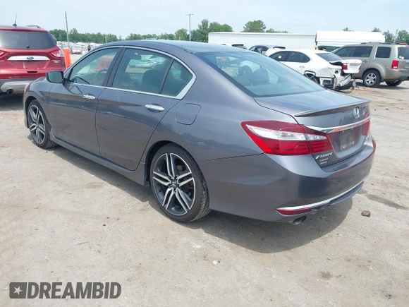 2016 Honda Accord Sport with VIN 1HGCR2F58GA076752, listed as a IAAI auction lot 42506589 with 146,474 mi miles and . Bid and sale history available at DreamBid. Image 3.