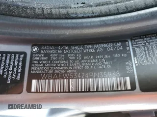2004 BMW 3 Series 330xi with VIN WBAEW53424PN35938, listed as a Copart auction lot 41806585 with 188,271 mi miles and Non Repairable. Bid and sale history available at carsss.com. Image 14.