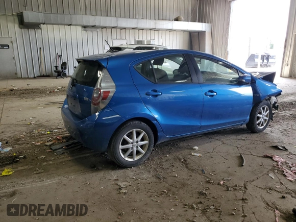 2013 Toyota Prius One with VIN JTDKDTB37D1543495, listed as a Copart auction lot 54759695 with Not Provided miles and Non Repairable. Bid and sale history available at DreamBid. Image 3.