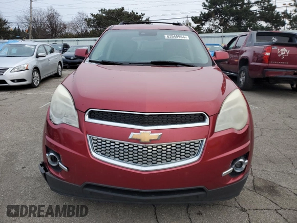 2013 Chevrolet Equinox LT with VIN 2GNFLPE39D6171508, listed as a Copart auction lot 83940964 with 237,305 mi miles and Salvage Title. Bid and sale history available at DreamBid. Image 5.