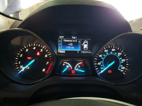 2014 Ford Escape Titanium with VIN 1FMCU0JX1EUA52097, listed as a Copart auction lot 53483985 with 126,243 mi miles and Clean Title. Bid and sale history available at carsss.com. Image 9.