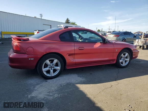 1998 Ford Mustang z VIN 1FAFP4044WF142556, wystawiony jako Copart lot #51642505 z przebiegiem 146 962 mil mil oraz Szkoda całkowita • Salvage title. Historia ofert i sprzedaży dostępna na DreamBid. Obrazek 3.