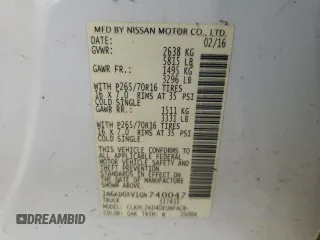 2016 Nissan Frontier SV with VIN 1N6AD0FV1GN740047, listed as a Copart auction lot 78615184 with 0 mi miles and Salvage Title. Bid and sale history available at carsss.com. Image 13.