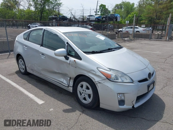 2011 Toyota Prius I with VIN JTDKN3DU9B1403223, listed as a IAAI auction lot 42171753 with 47,928 mi miles and . Bid and sale history available at DreamBid. Image 1.