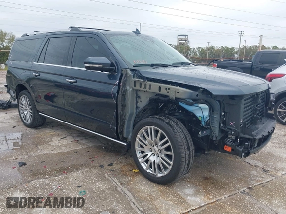 2024 Ford Expedition Max Limited with VIN 1FMJK1K81REA64485, listed as a IAAI auction lot 41657071 with 8,722 mi miles and . Bid and sale history available at DreamBid. Image 1.