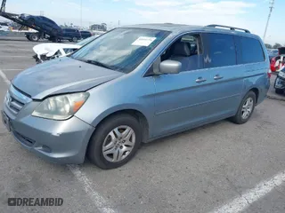 2007 Honda Odyssey EX-L with VIN 5FNRL38607B045797, listed as a IAAI auction lot 41624734 with 261,343 mi miles. Bid and sale history available at carsss.com. Image 2.