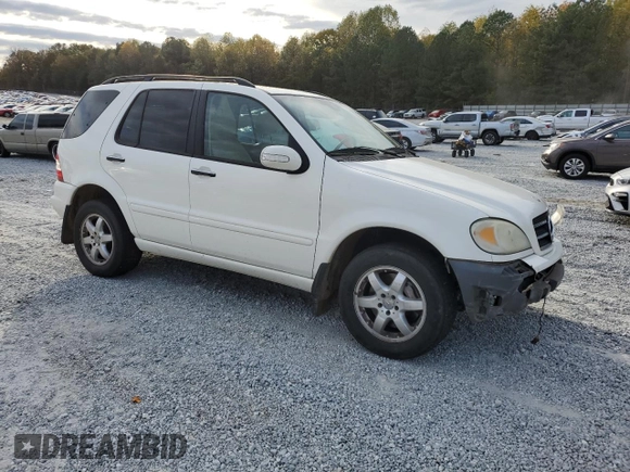 2002 Mercedes-Benz M-Class with VIN 4JGAB75EX2A365564, listed as a Copart auction lot 80570224 with 160,193 mi miles and Salvage Title. Bid and sale history available at carsss.com. Image 4.