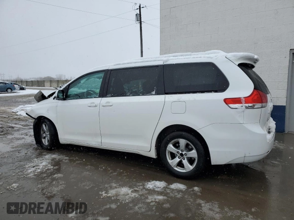 2013 Toyota Sienna LE AAS with VIN 5TDKK3DC0DS374779, listed as a Copart auction lot 46300485 with Not Provided miles and Salvage Title. Bid and sale history available at DreamBid. Image 2.