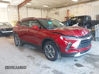 2024 Chevrolet Blazer LT with VIN 3GNKBDR40RS200275, listed as a IAAI auction lot 42645261 with 8,535 mi miles and . Bid and sale history available at DreamBid. Image 1.