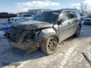 2019 Ford Explorer Sport with VIN 1FM5K8GT9KGA32854, listed as a Copart auction lot 44514545 with 124,545 mi miles and Clean Title. Bid and sale history available at carsss.com. Image 1.