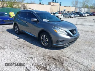 2017 Nissan Murano SL with VIN 5N1AZ2MHXHN152058, listed as a IAAI auction lot 41981707 with 100,370 mi miles and . Bid and sale history available at DreamBid. Image 1.