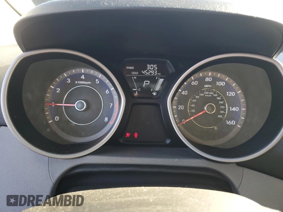 2013 Hyundai Elantra Coupe GS with VIN KMHDH6AE0DU001327, listed as a Copart auction lot 82601274 with 45,293 mi miles and Salvage Title. Bid and sale history available at carsss.com. Image 9.