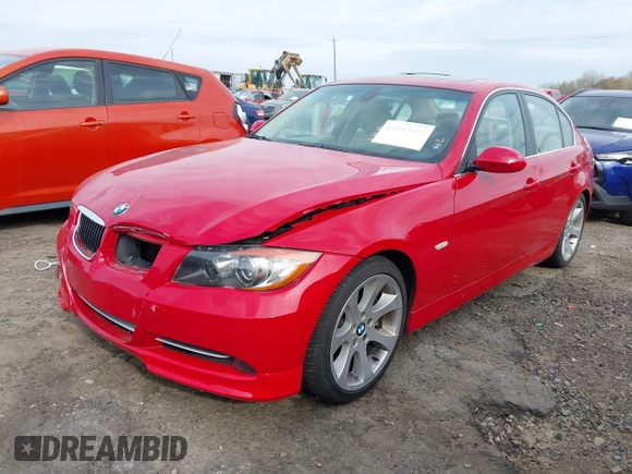 2007 BMW 3 Series 335i with VIN WBAVB73577PA87431, listed as a IAAI auction lot 41843603 with 99,329 mi miles. Bid and sale history available at carsss.com. Image 17.
