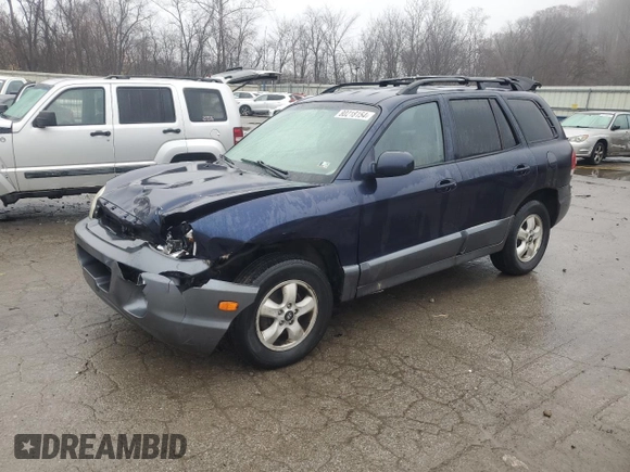 2005 Hyundai Santa Fe GLS with VIN KM8SC73D85U890802, listed as a Copart auction lot 80218154 with 230,793 mi miles and Salvage Title. Bid and sale history available at carsss.com. Image 1.