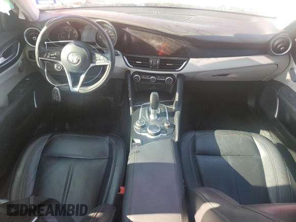 2018 Alfa Romeo Giulia with VIN ZARFAEDNXJ7586263, listed as a Copart auction lot 85797334 with 78,410 mi miles and Salvage title. Bid and sale history available at DreamBid. Image 8.