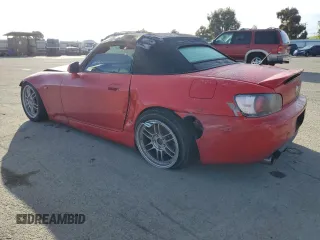 2000 Honda S2000 with VIN JHMAP1141YT005448, listed as a Copart auction lot 45676755 with Not Provided miles and Salvage Title. Bid and sale history available at DreamBid. Image 2.