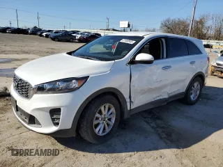 2020 Kia Sorento LX with VIN 5XYPG4A3XLG651712, listed as a Copart auction lot 47490945 with 95,612 mi miles and Salvage Title. Bid and sale history available at carsss.com. Image 1.