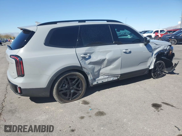 2024 Kia Telluride EX X-Line z VIN 5XYP3DGC7RG561574, wystawiony jako Copart lot #49926285 z przebiegiem 6 650 mil mil oraz Szkoda całkowita • Salvage title. Historia ofert i sprzedaży dostępna na DreamBid. Obrazek 3.
