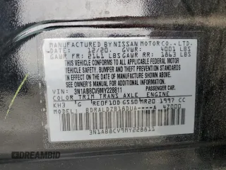 2021 Nissan Sentra SV с VIN 3N1AB8CV9MY228811, выставлен на аукционе Copart как лот 59211625 с пробегом 145 099 миль миль и Чистый • Clean title. История ставок и продаж доступна на DreamBid. Изображение 12.