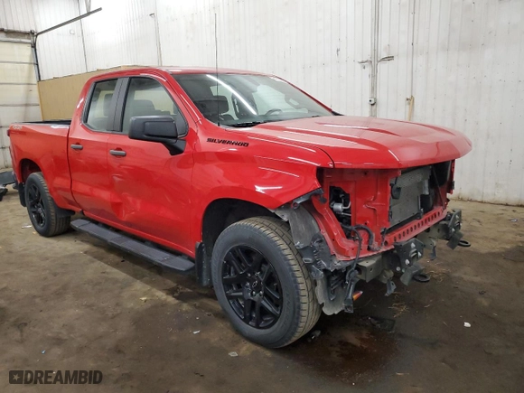 2019 Chevrolet Silverado 1500 Work Truck with VIN 1GCRYAEFXKZ345098, listed as a Copart auction lot 84142694 with 56,705 mi miles and Salvage Title. Bid and sale history available at carsss.com. Image 4.